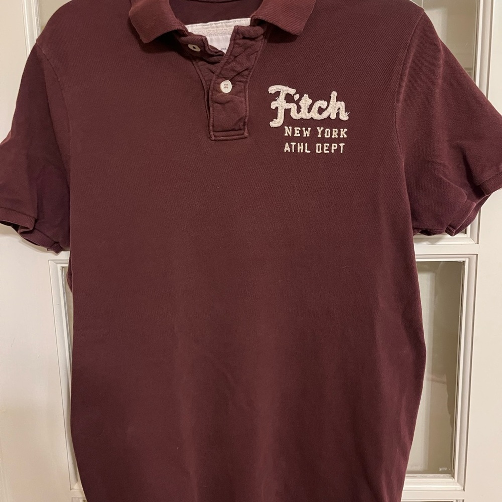 A&F casual t shirt button up